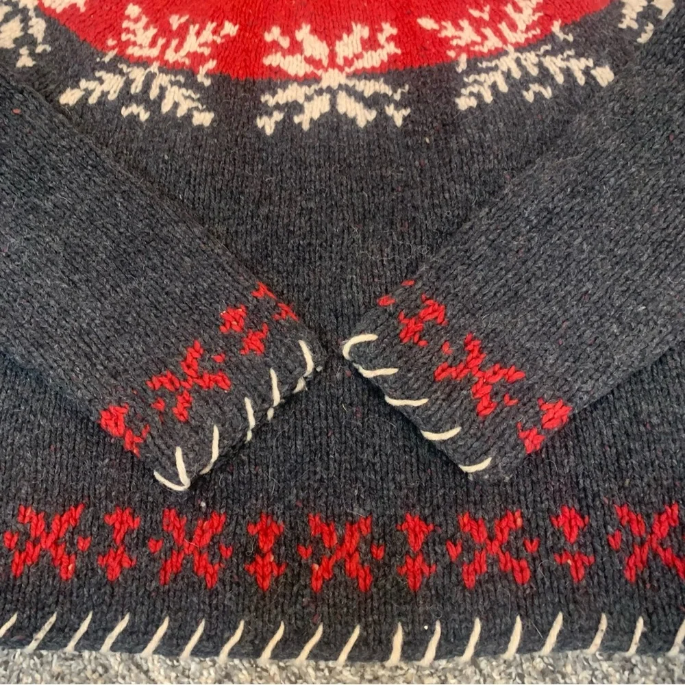 Woolrich Vintage Wool Chunky Mock Neck Nordic Sweater - Picture 10 of 11